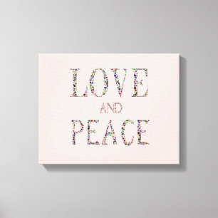Love and Peace Canvas Print