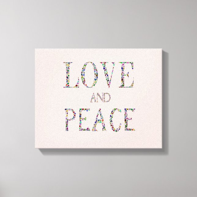 Love and Peace Canvas Print (Front)