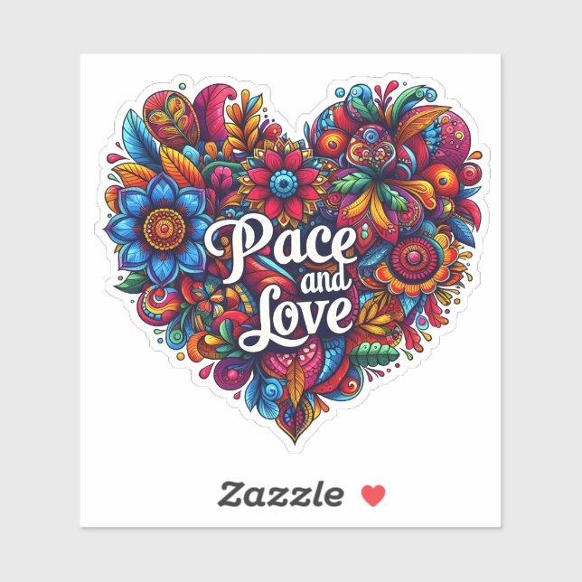 Love and Peace in Floral Art (Sheet)