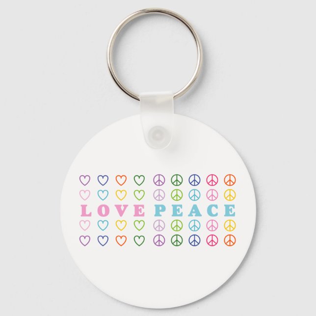 Love and Peace Key Ring (Front)