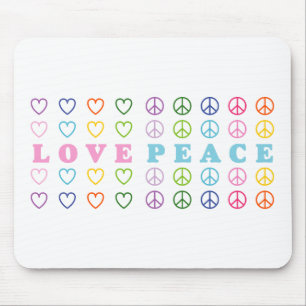 Love and Peace Mouse Mat