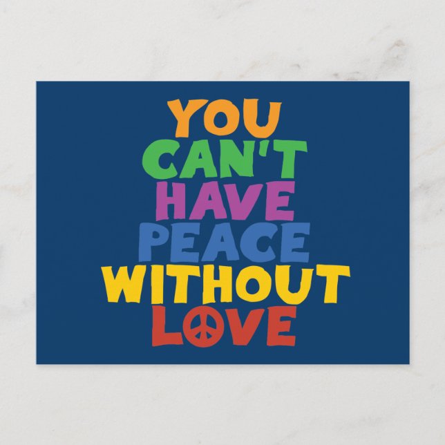 Love and Peace Postcard (Front)