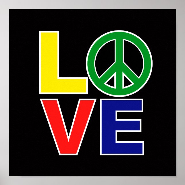 love and peace poster (Front)