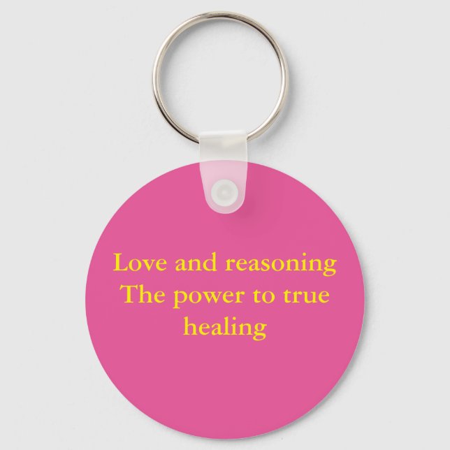 Love and reasoning key ring (Front)
