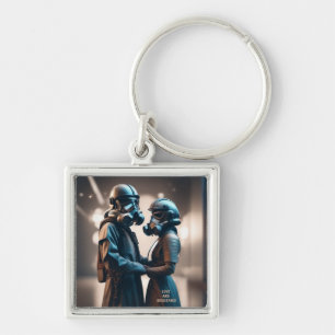 LOVE AND RESISTANCE Cine-scope 2 Premium Metal Key Ring