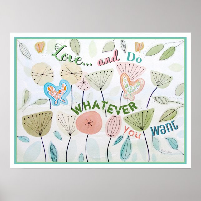 Love and Respect Wisdom Quote Poster (Front)