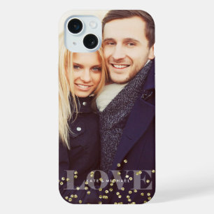 Love and Sparkles Overlay Photo iPhone 15 Plus Case