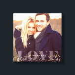 Love and Sparkles Photo Canvas Print<br><div class="desc">Full bleed photo canvas. Personalise it with your wedding date,  family name,  or any text of your choice for a beautiful and unique piece of wall art.</div>