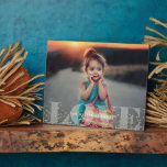 Love and Sparkles Plaque<br><div class="desc">Stylish and chic photo keepsake that can be personalised for a one of a kind gift.</div>