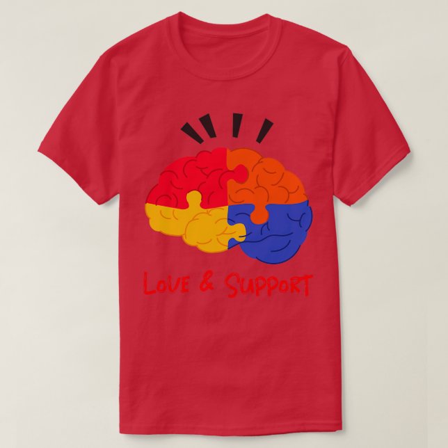 Love and support for people with disabilities Desi T-Shirt (Design Front)