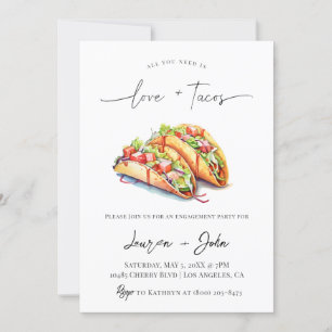 Love and Tacos Engagement Party Invitation
