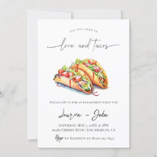 Love and Tacos Engagement Party Invitation