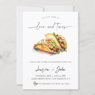 Love and Tacos Engagement Party Invitation