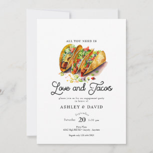 Love and Tacos   Engagement Party Invitations