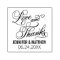 Love and Thanks Calligraphy Script Wedding