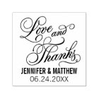 Love and Thanks Calligraphy Wedding Couple