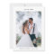 Love and Thanks Minimalist Wedding Photo