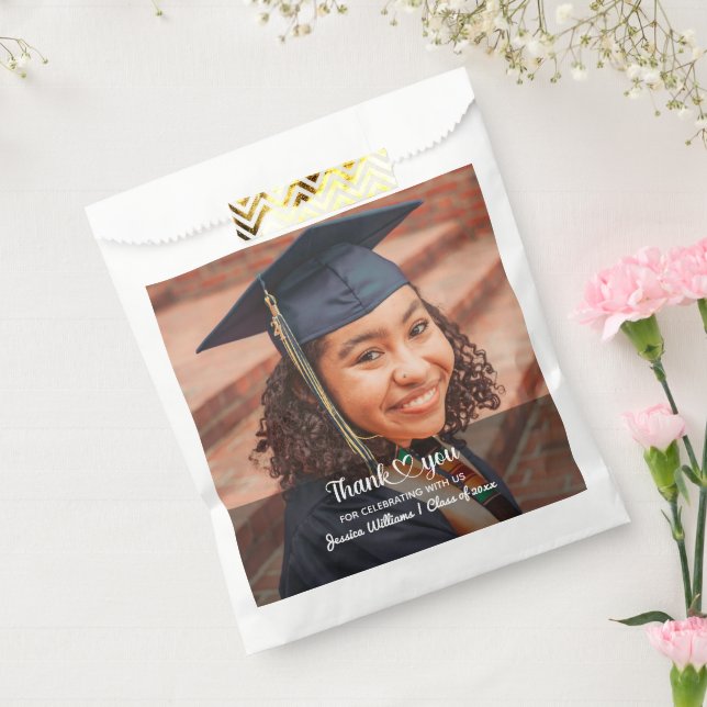 Love And Thanks Personalised Custom Photo Grad Favour Bags (Sealed)