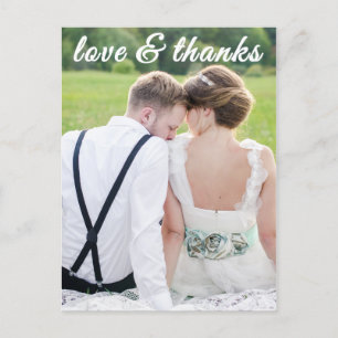 LOVE AND THANKS POSTCARD