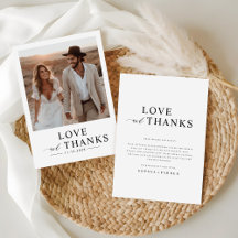 Love and Thanks - Rustic Boho Photo Wedding
