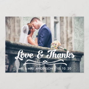 LOVE AND THANKS TYPOGRAPHY THANK YOU