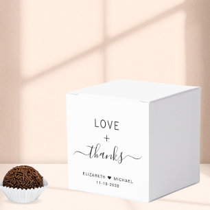 Love And Thanks Wedding Favour Box