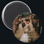 Love and Thanks Wedding Photo Thank You Magnet<br><div class="desc">Love and thanks design wedding magnets, featuring your favourite wedding day photo. Show your gratitude to friends and family who share in your wedding celebration and give them a keepsake magnet they will cherish. Customise these wedding thank you magnets with your photo, and names. Contact me through the button below...</div>