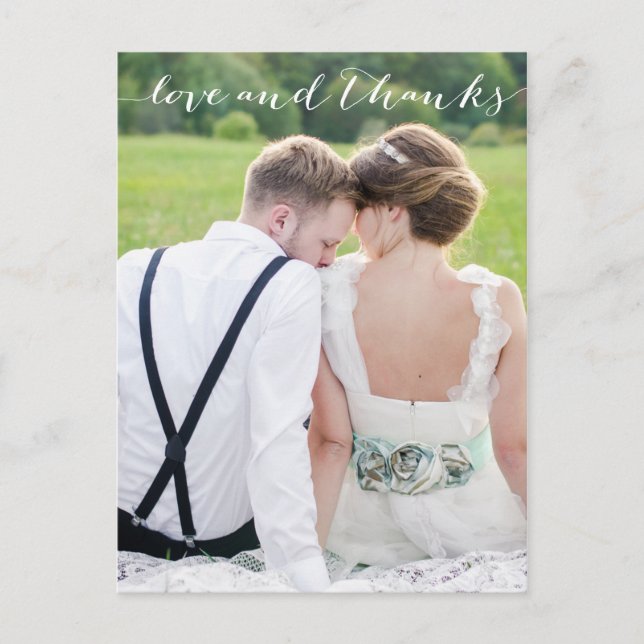 LOVE AND THANKS YOU POSTCARD (Front)