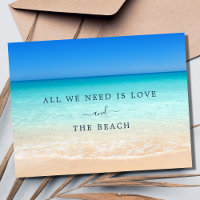 Love and the Beach Wedding Save the Date