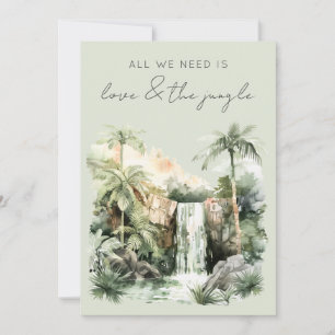 Love and the Jungle Eloped Wedding Announcement