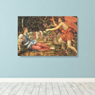 Love and the Maiden by John Stanhope Canvas Print