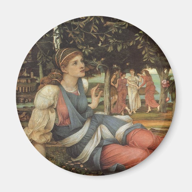 Love and the Maiden by John Stanhope Magnet (Front)