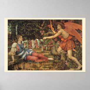 Love and the Maiden by John Stanhope Poster