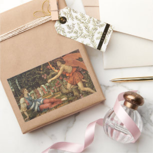 Love and the Maiden by John Stanhope Rectangular Sticker