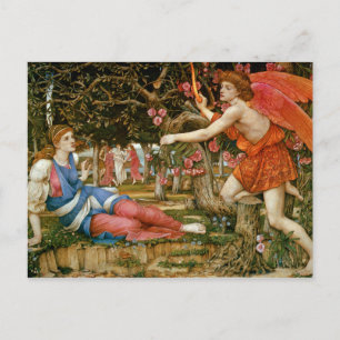 Love and the Maiden Postcard