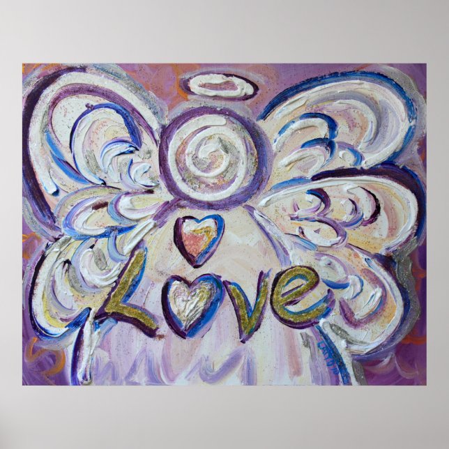 Love Angel Art Poster Print (Front)