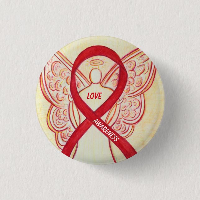 Love Angel Awareness Ribbon Pins (Front)