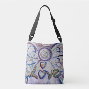 Love Angel Word Art Purse Cross Body Bag