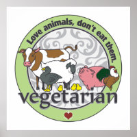 Love Animals Dont Eat Them Vegetarian