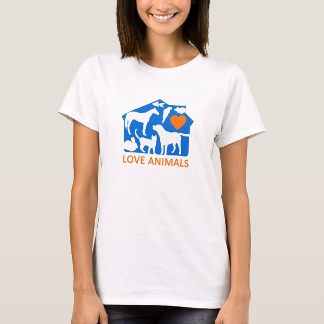love animals T-Shirt (Front)