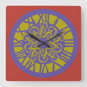 LOVE ANTIQUE CLASSIC HAND SPECIAL BY MASANSER SQUARE WALL CLOCK