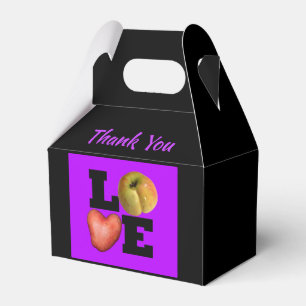 LOVE Apple Heart Potato Name Thank You Favour box