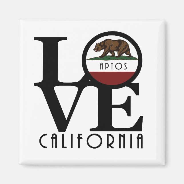 LOVE Aptos California Magnet (Front)