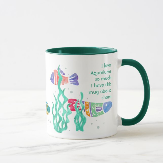 Love Aquarium Fish so much I Fun Quote Mug (Right)