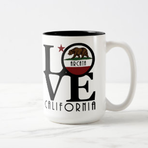 LOVE Arcata California 15oz Two-Tone Coffee Mug