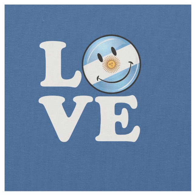 Love Argentina Fabric (Close Up)