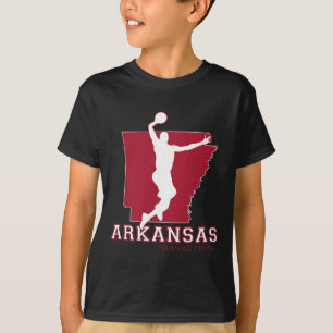 Love Arkansan Hoops Fan Arkansas State Silhouette T-Shirt