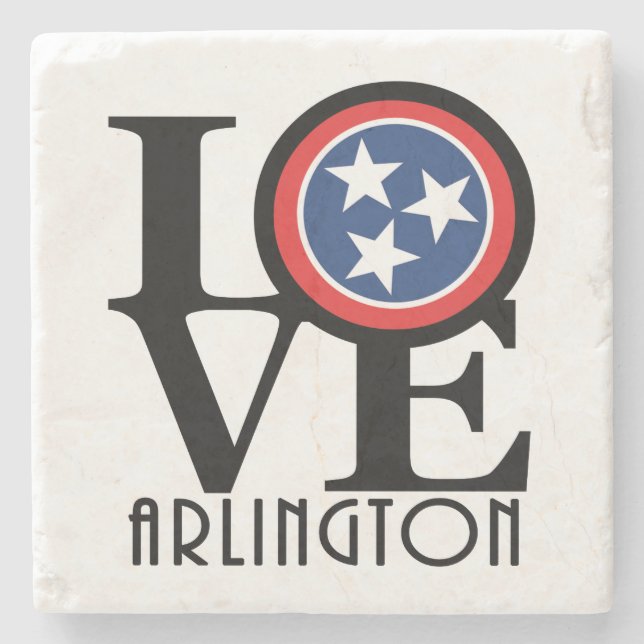 LOVE Arlington TN Stone Coaster (Front)