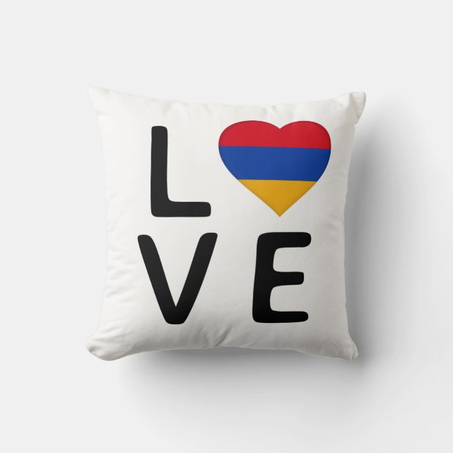Love - Armenia Flag Cushion (Front)