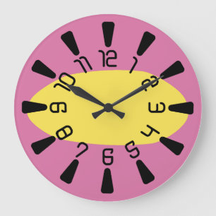 LOVE ARMONYKA/Geomesky mix by Masanser Pixelat Large Clock